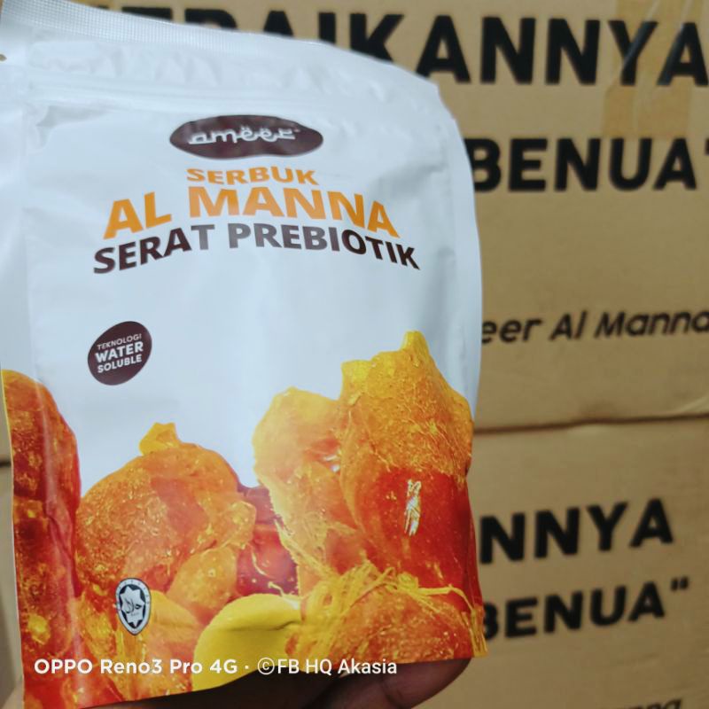 HQ AKASIA] Ready stock Serat Prebiotik  Gum Arabic  Al Manna 