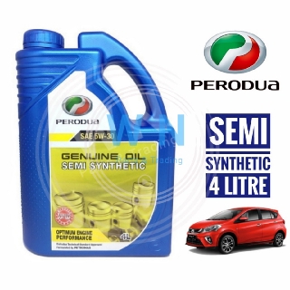 ORIGINAL PERODUA ENGINE OIL SAE 5W30 SEMI SYNTHETIC 4 