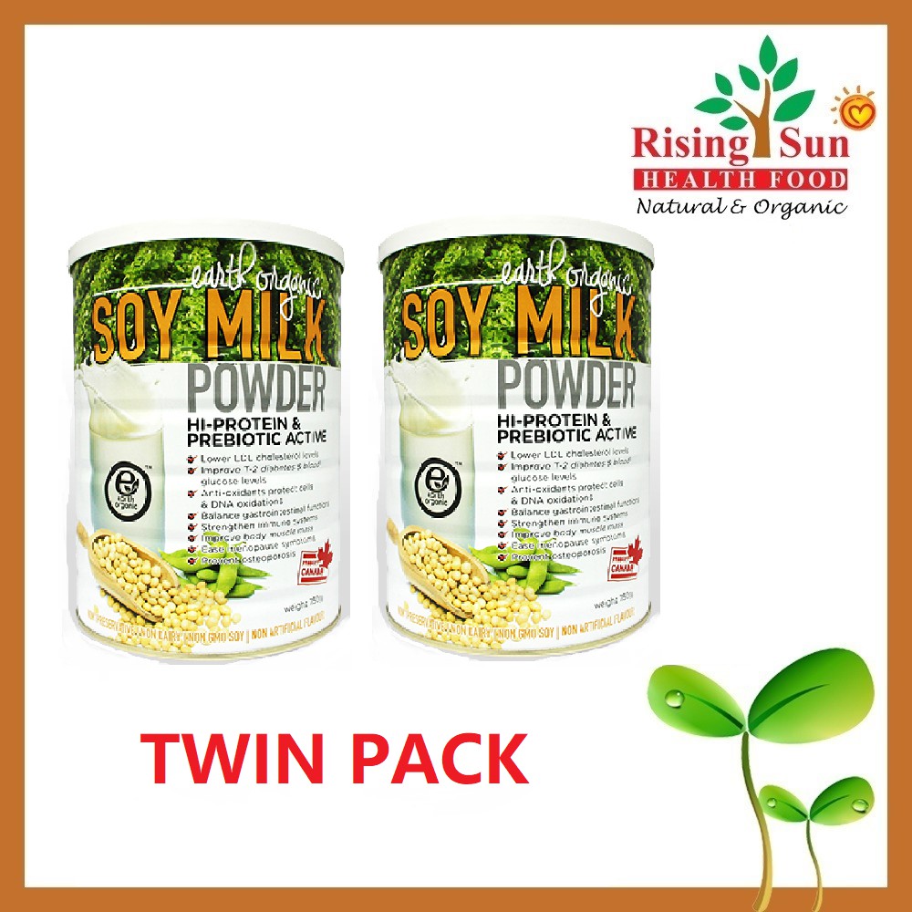 Earth Organic High Protein Soy Milk Powder 750G Twin Pack Shopee