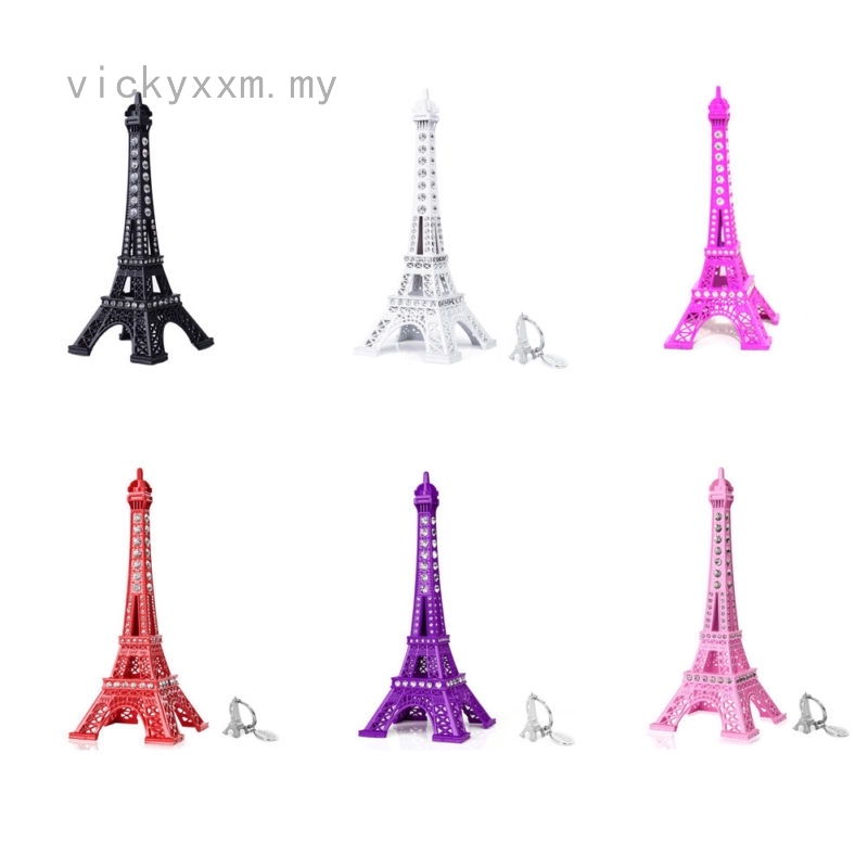 Eiffel Tower Paris Metal Statue Centerpiece Colorful Wedding