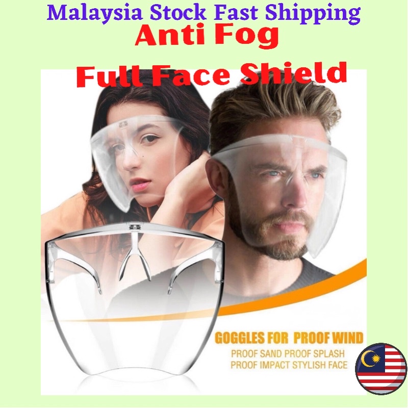 Anti Fog Full Face Shield Mask Protective Face Mask面罩 Shopee Malaysia