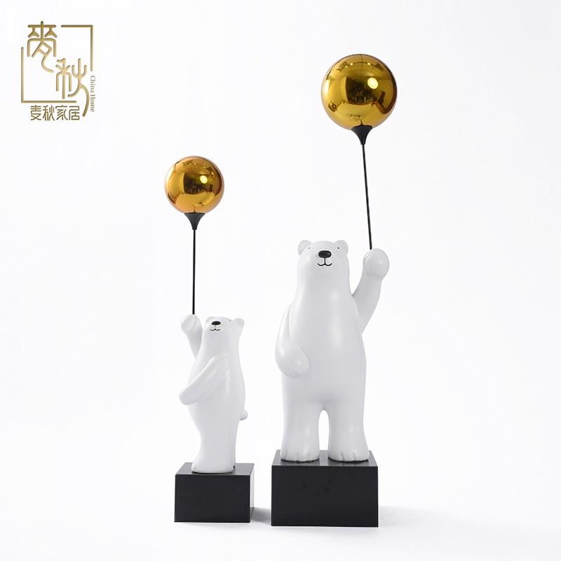 ☂№Light luxury balloon bear decoration Living room TV cabinet Cartoon animal  sculpture modern Creative children s cute | Shopee Malaysia