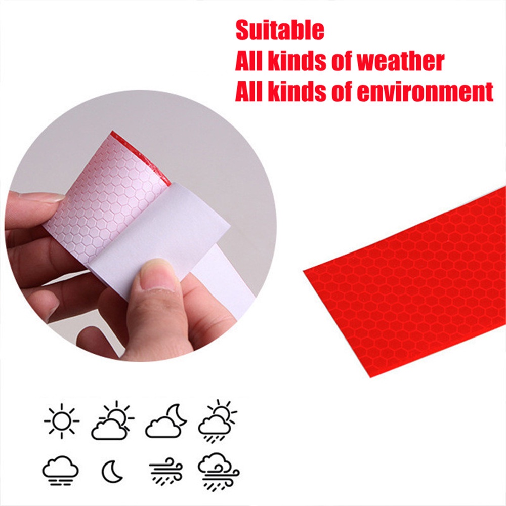 Multi Durable 1pcs Truck Reflective Warning Sticker Body Red White Label Trailer Night 5×30cm Reliable Versatile - Image 5