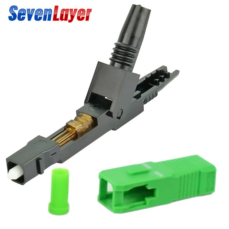 Pcs Sc Apc Fast Connector Sc Adapter Sc Optic Fiber Quick Cold Connector Ftth Apc Shopee Malaysia