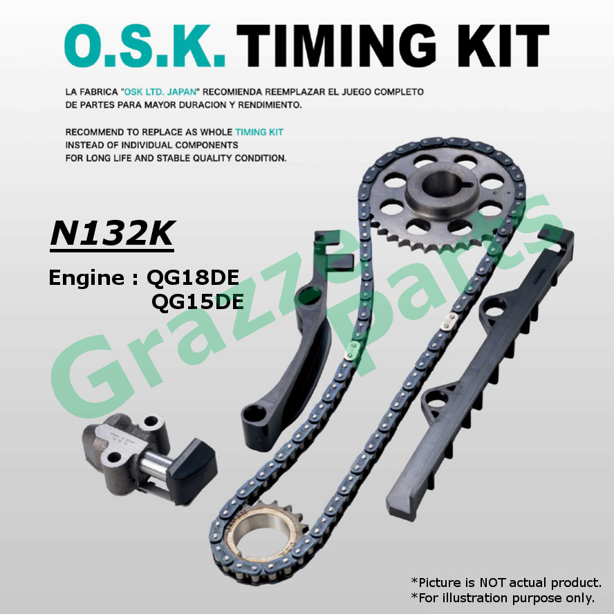 🎌 O.S.K. 💯 Made In Japan Timing Chain Kit Set Nissan Sentra N16 QR16 1.