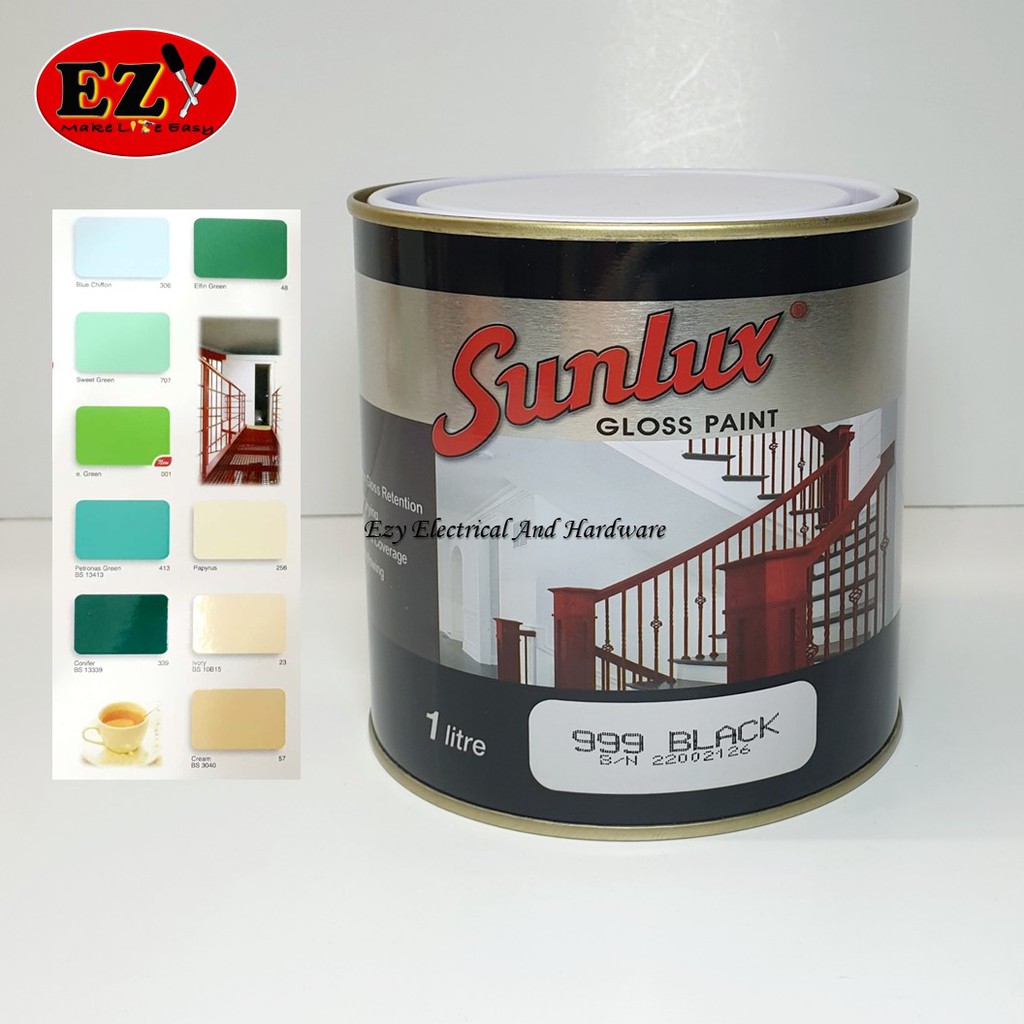  CAT  SUNLUX SUNLUX GLOSS  PAINT CAT  KAYU BESI  1 