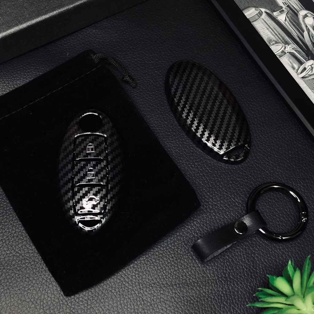 Nissan Carbon Fiber Key Fob Cover Genuine Shopee Malaysia