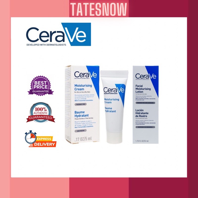 Cerave Moisturising Cream  Cerave Moisturising Lotion 5 Ml 