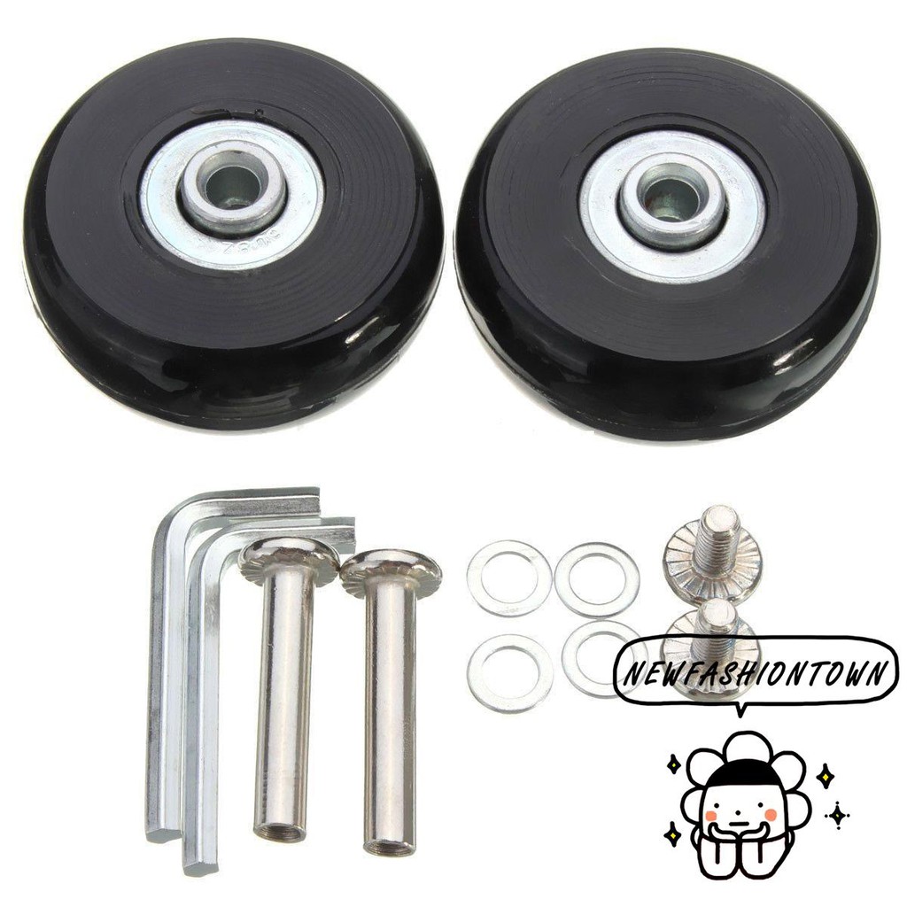 Premium Must Roda Beg Luggage 50mm (2 Set) | Suitcase Wheels Replacement Repair - Image 4