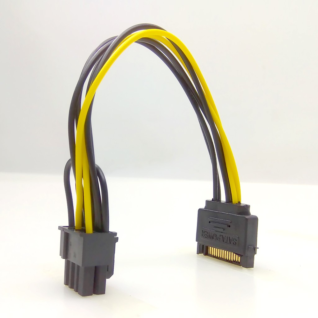20 cm 15 pin SATA to 8 pin power converter cable Corsair Thermaltake
