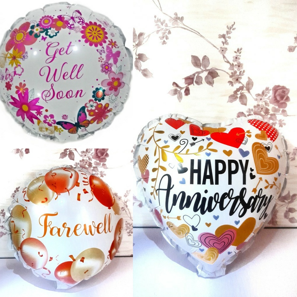 10 Inch Foil Balloon Facewell /Get Well Soon Belon | Shopee Malaysia