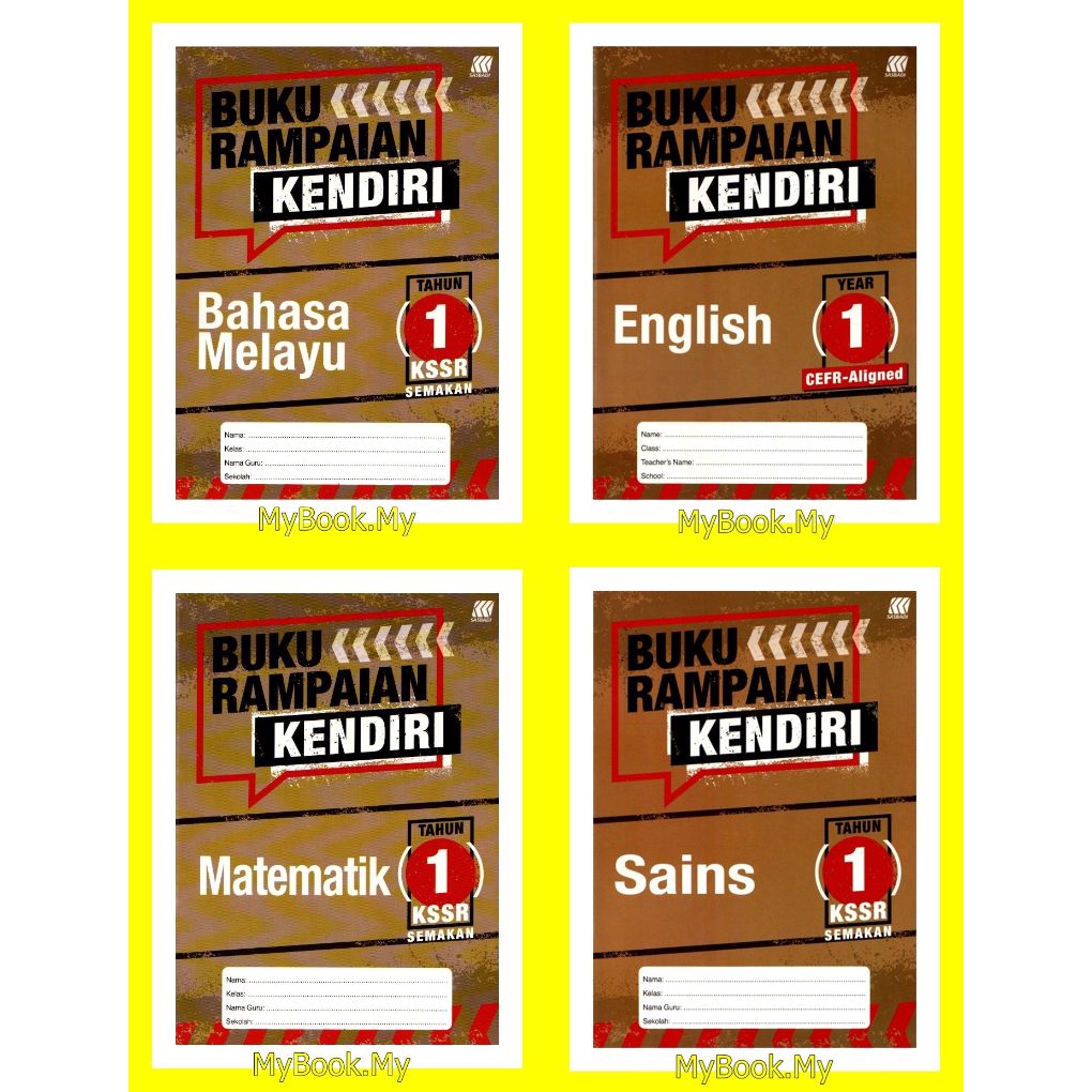 Buy 1 Myb Kombo Buku Latihan Buku Rampaian Kssr Tahun 1 4 Subjek Sasbadi Seetracker Malaysia