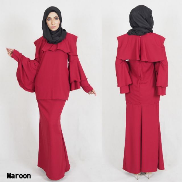 S 5XL MODERN BAJU KURUNG muslimah fashion raya 2019 