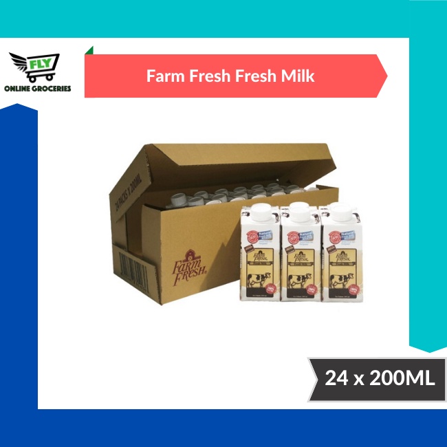 Farm Fresh UHT Fresh Milk 200ML x 24 | Shopee Malaysia