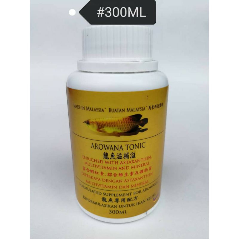 Arowana Tonic Supplement Formula Multi Vitamin for Aquarium Fish (300ml