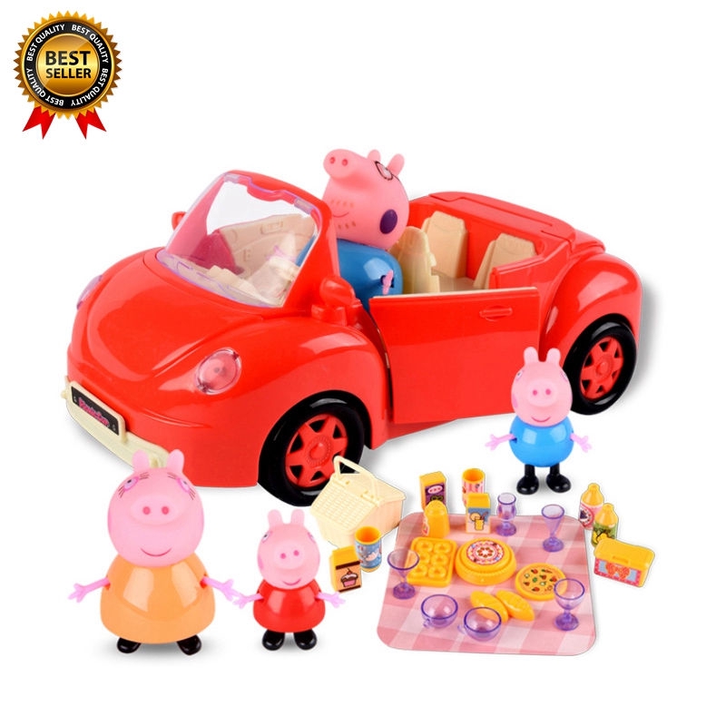 peppa pig car and figures