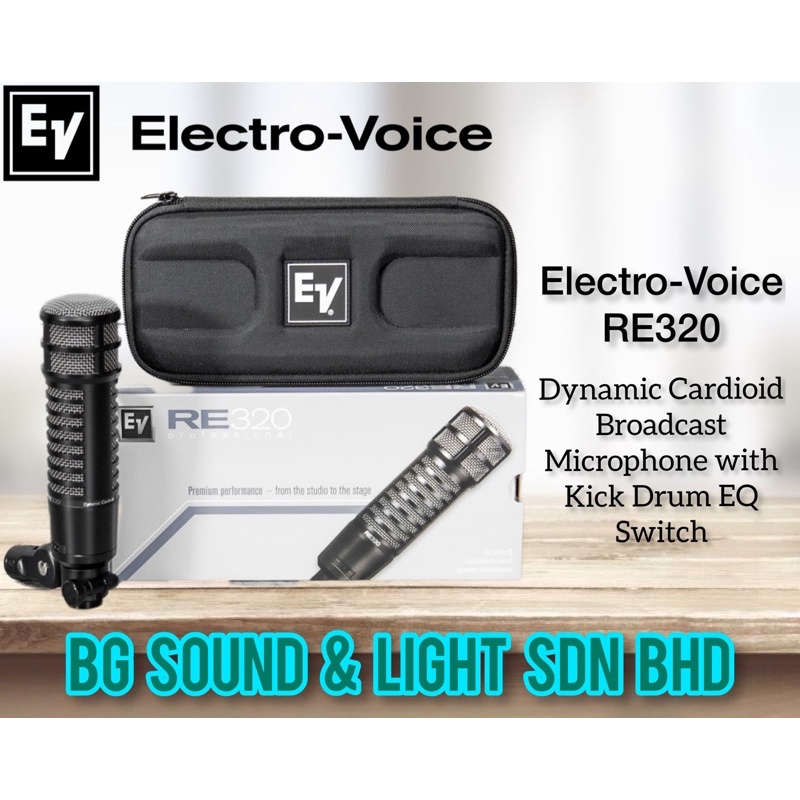 EV Electro-Voice RE320 Variable‑D Dynamic Vocal & Instrument Microphone