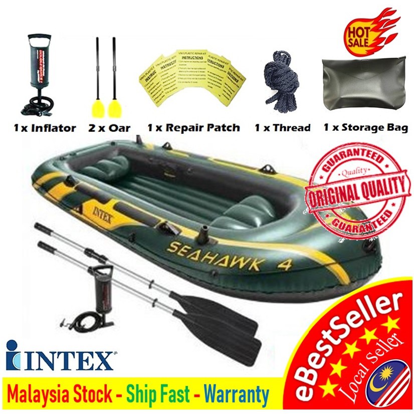 Seahawk 4 Intex 68351 4 Persons Kayak Rescue Fishing