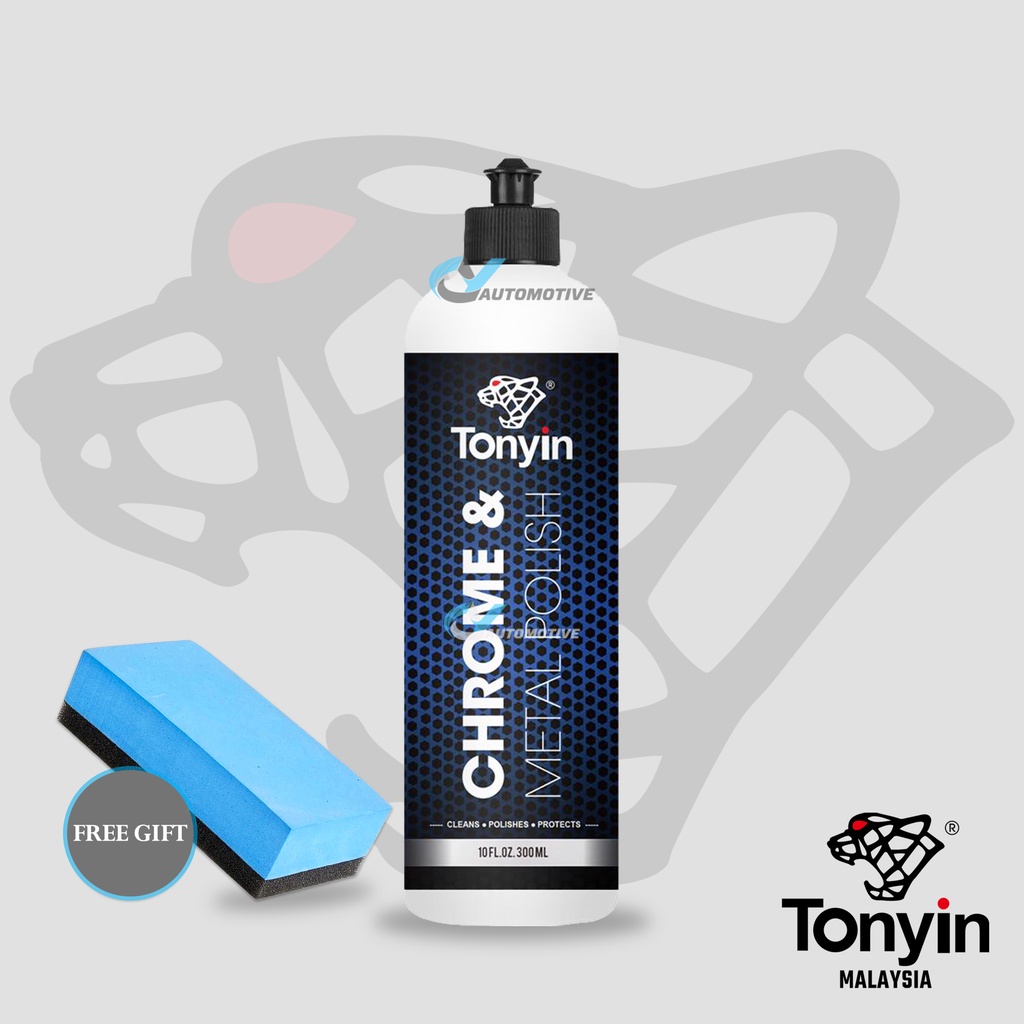 TONYIN Chrome & Metal Polish 300ml Chrome Polish Stainless Steel