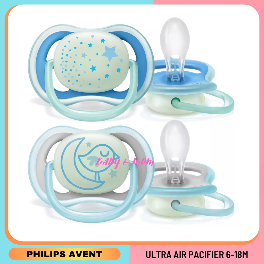 Philips AVENT Ultra Air Night Pacifier Soother with GlowintheDark