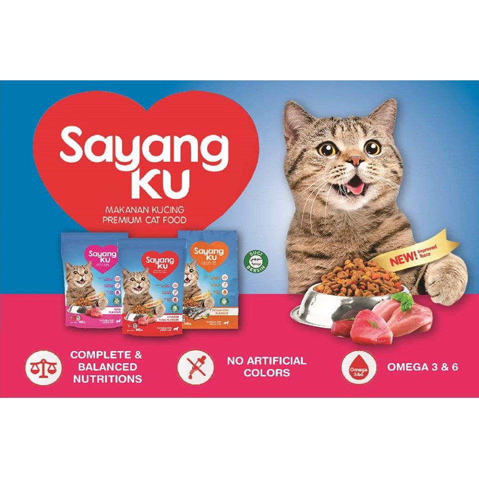 SAYANGKU CAT FEED TUNA/ CHICKEN&TUNA/ OCEAN FISH/ 1KG Shopee Malaysia