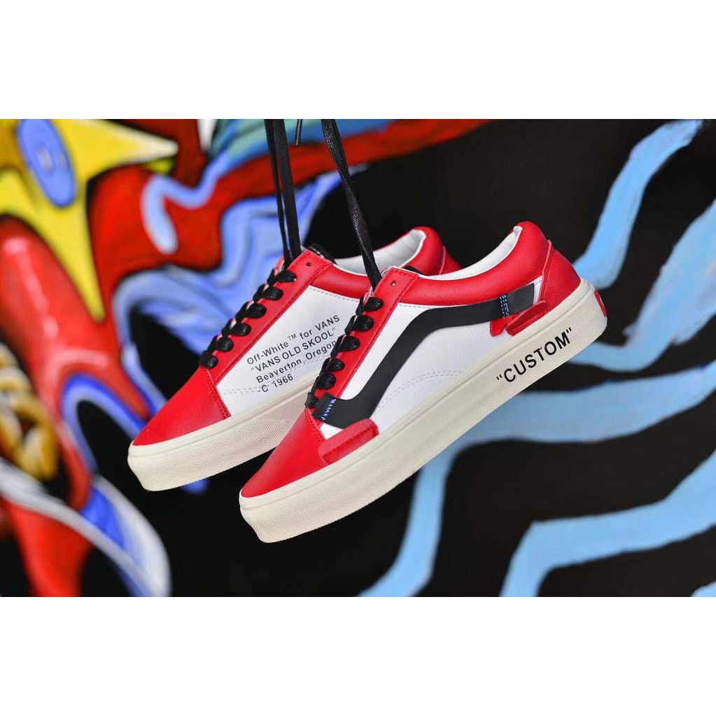 red off white vans