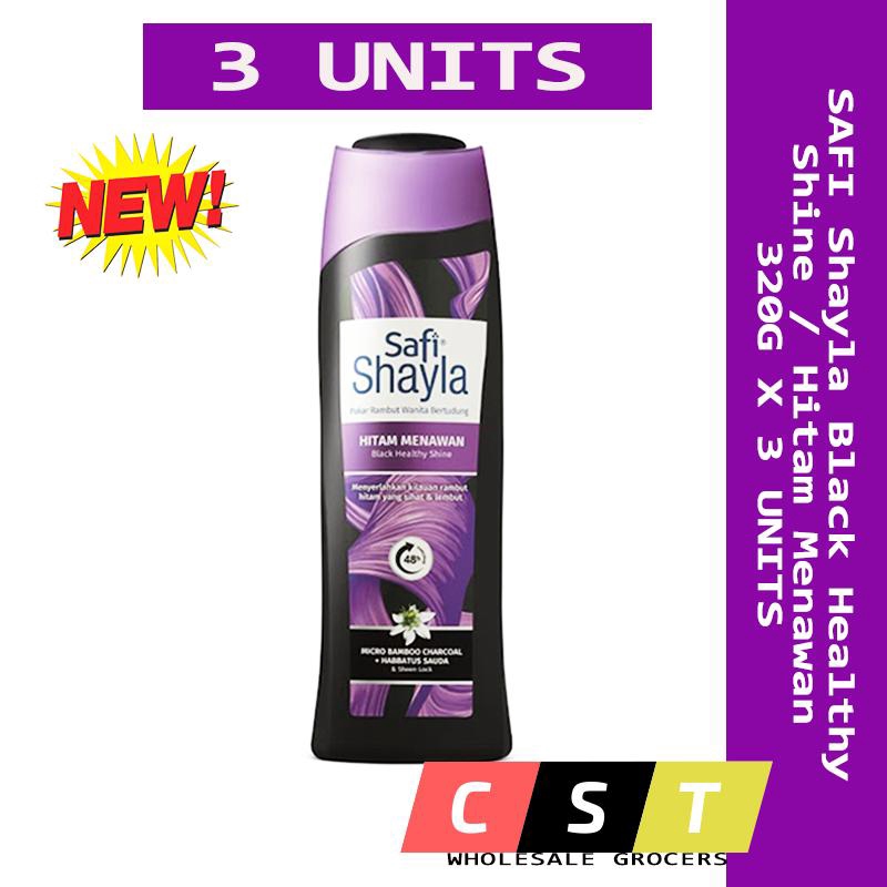 Safi Shayla Black Healthy Shine Hitam Menawan 320g X 3 Units Shopee Malaysia