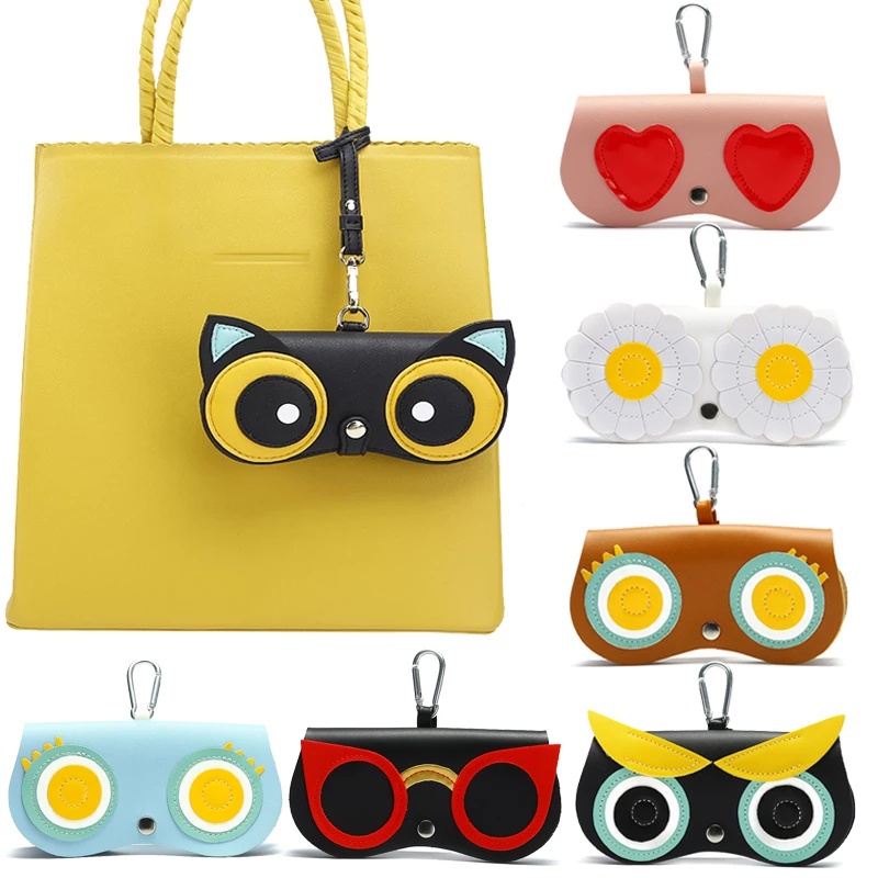 Portable Fashion Cartoon Glasses Storage Box Cute Sunglasses Bag Can Hang Eyeglasses Case