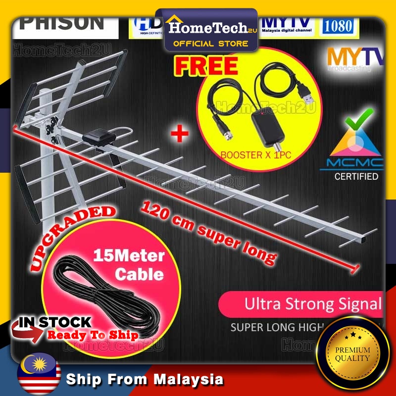 PHISON mytv Antenna High Gain Digital Outdoor TV Antenna Aerial area