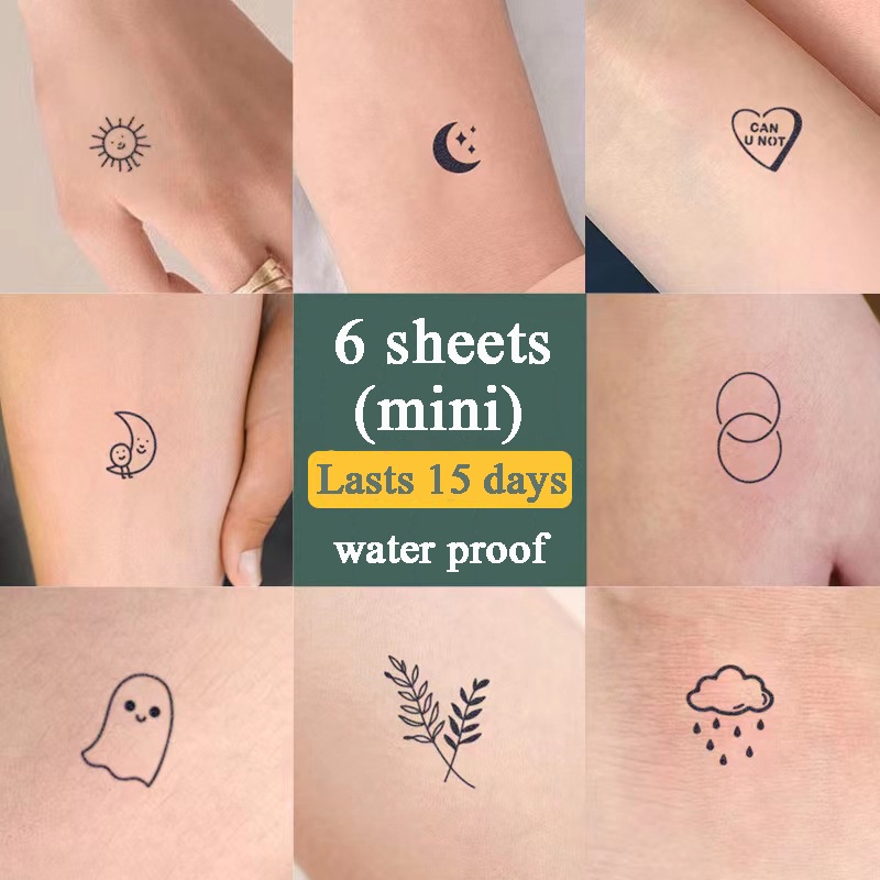 COCO Magic Tattoo】6 sheets ；Lasts 15 days；tattoo sticker waterproof long  lasting fake tattoos temporary tattoo semi permanent tattoo | Shopee  Malaysia