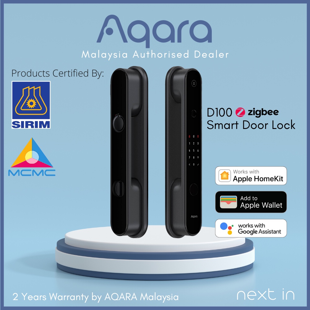 AQARA Smart Door Lock D100 Zigbee Version (Malaysia Authorised Dealer