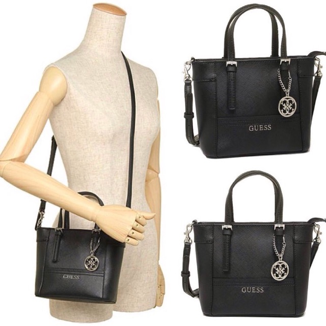 black tote bag guess