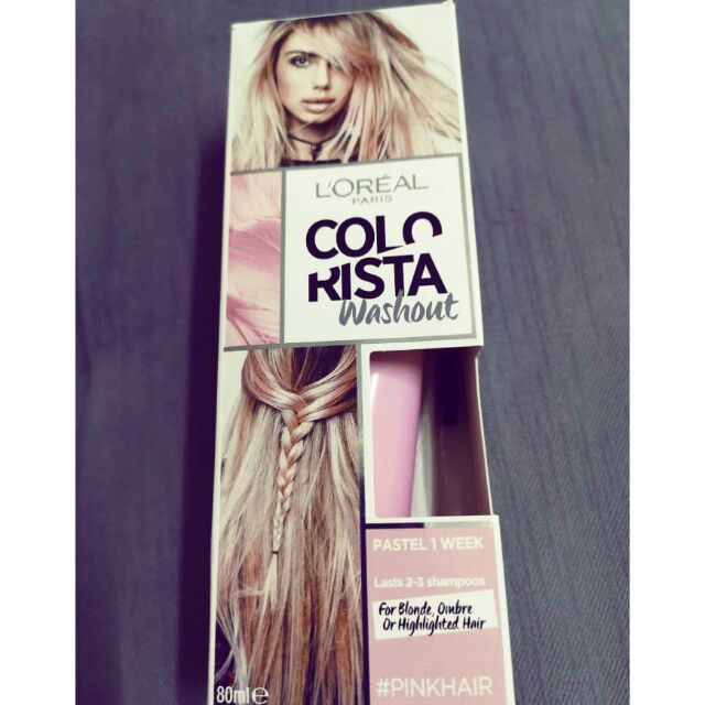 New Loreal Colorista Washout Pink Hair Shopee Malaysia