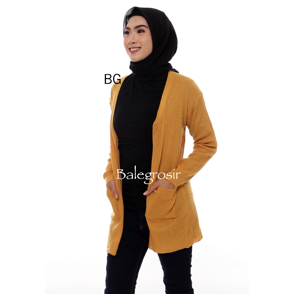 cardigan popcorn shopee