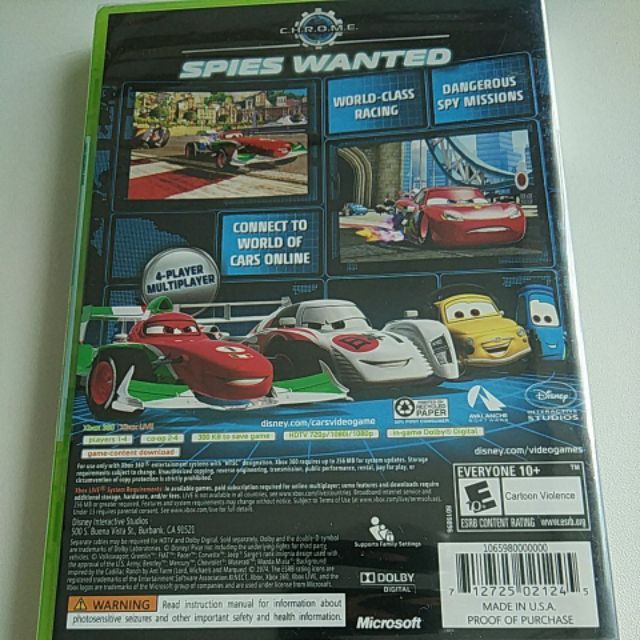 cars video game xbox one