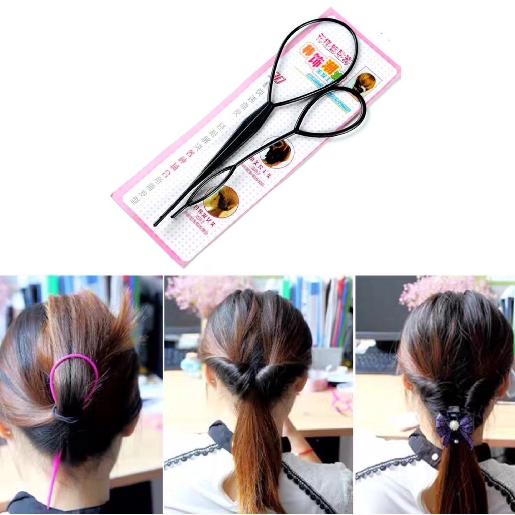 Hair Tie Tool Tricks /Hair Styling Tools/ 花样盘发器 | Shopee Malaysia