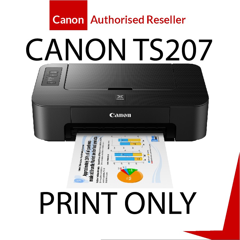 CANON PIXMA TS207 COLOR INK PRINTER PRINT ONLY Shopee Malaysia