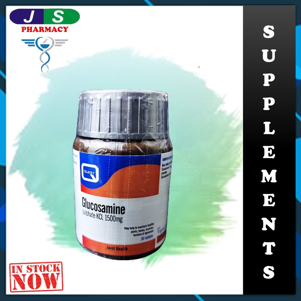 Quest Glucosamine Sulphate KCL 1500mg (30's) Shopee Malaysia