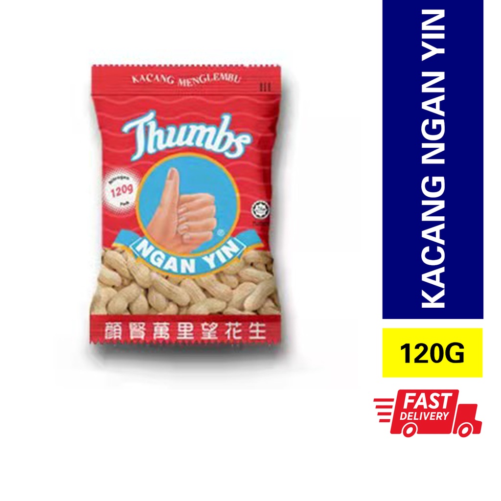 120g Kacang Menglembu Thumbs Ngan Yin Cap Tangan颜贤万里望手標花生