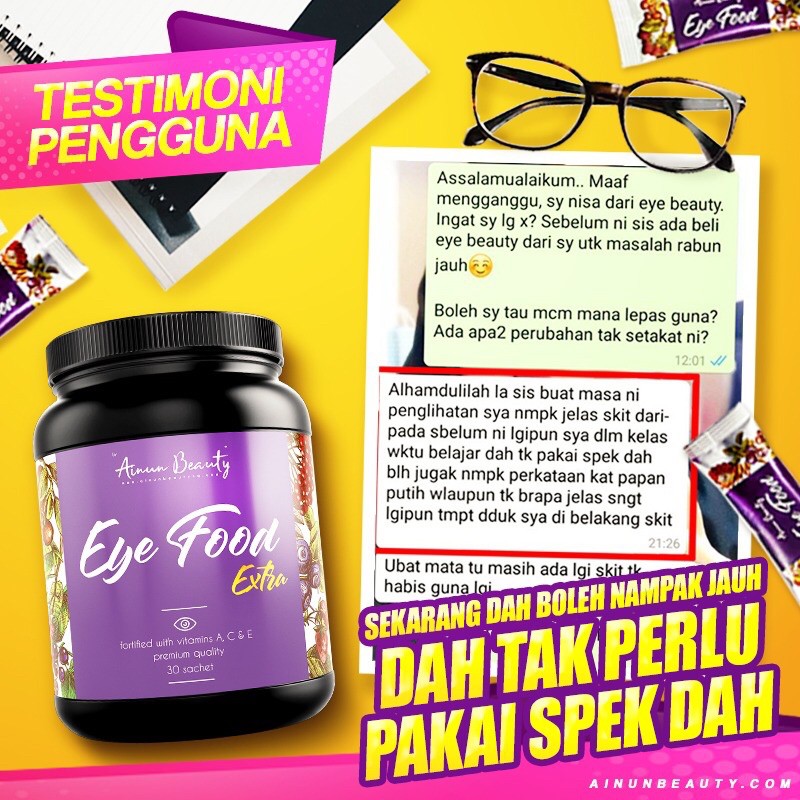 Ainun Beauty Eye Food Extra Shopee Malaysia