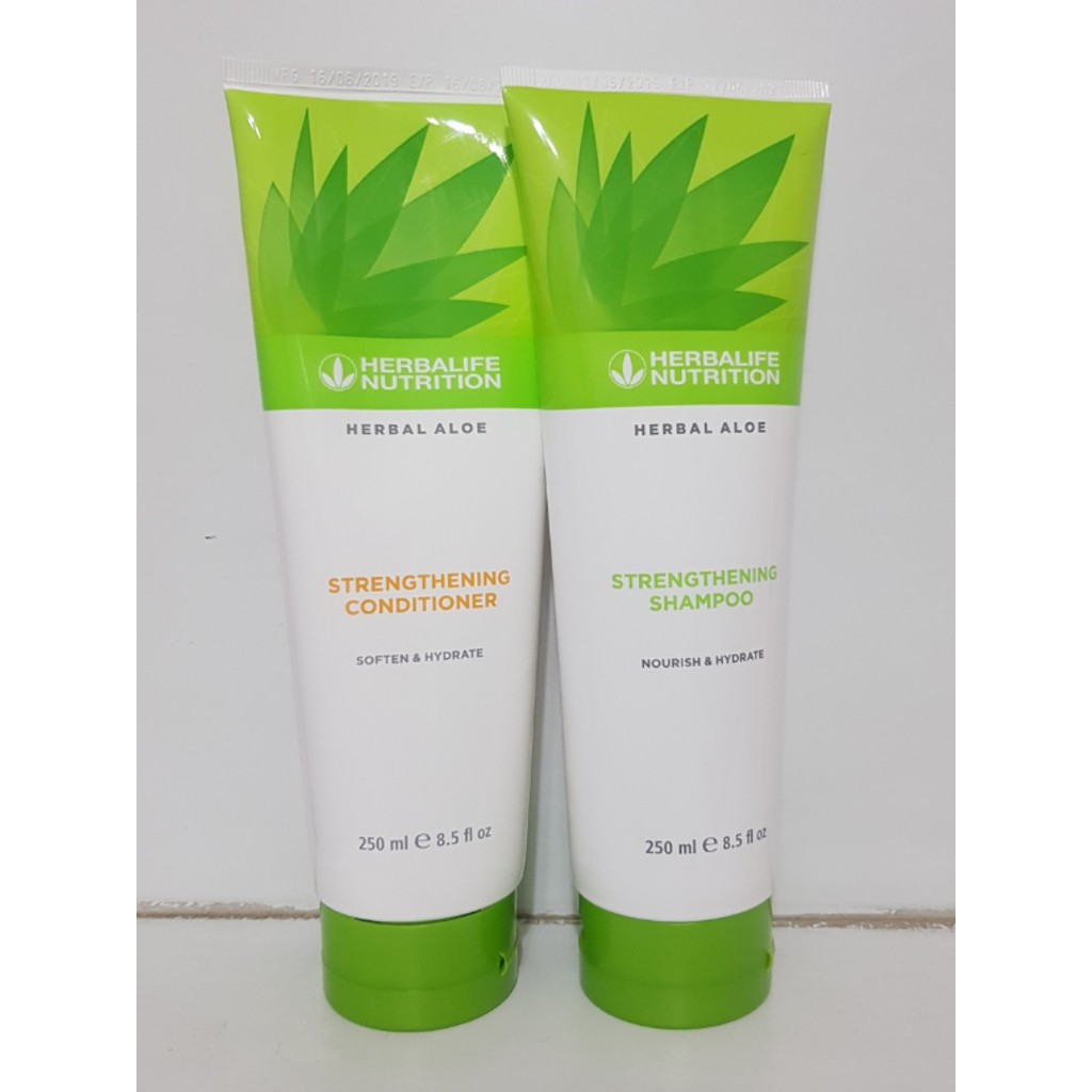 Herbalife Aloe Strengthening Shampoo & Conditioner 250ml Shopee Malaysia