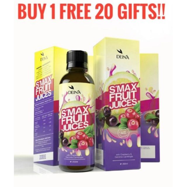 Original HQ™ Deina S'max Fruit Juice Ubat Kurus Smax 