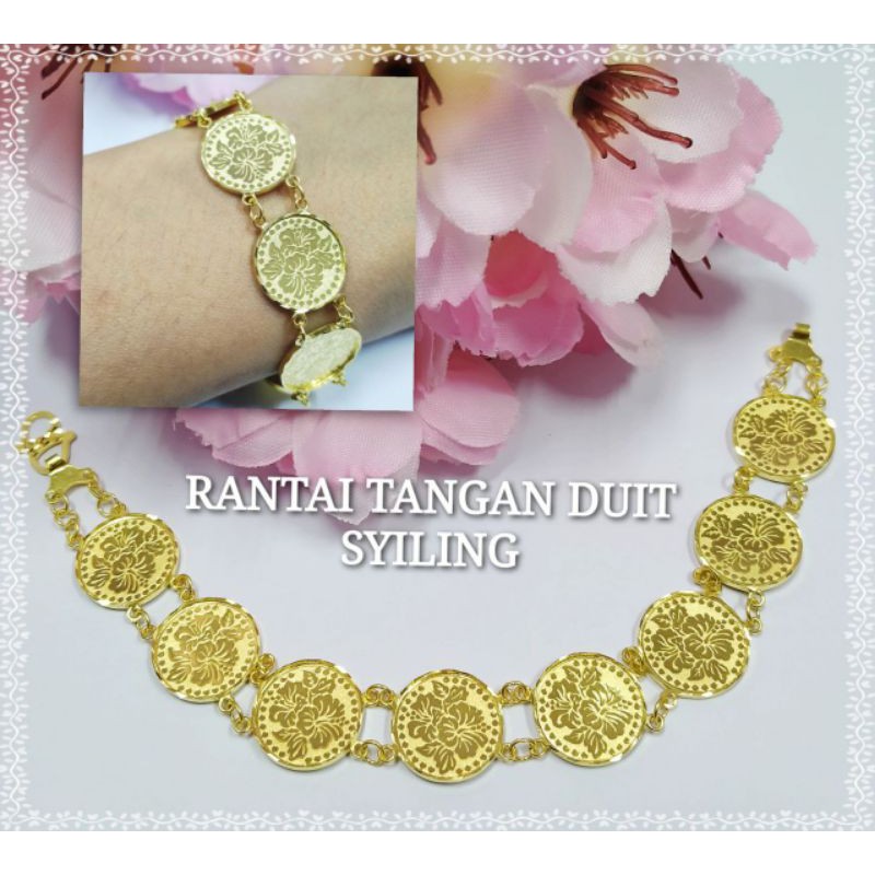 Buy Emas916 Gelang Tangan Syiling Bunga Raya Stamping Seetracker Malaysia