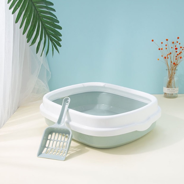 🌹[Local Seller] EXTRA GIFT DELETE OK NEWVIPPIE Half Enclosed Pets Litter Box+ Gift