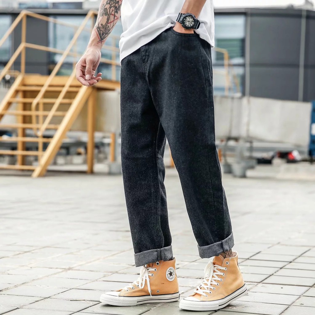 wide ankle jeans mens