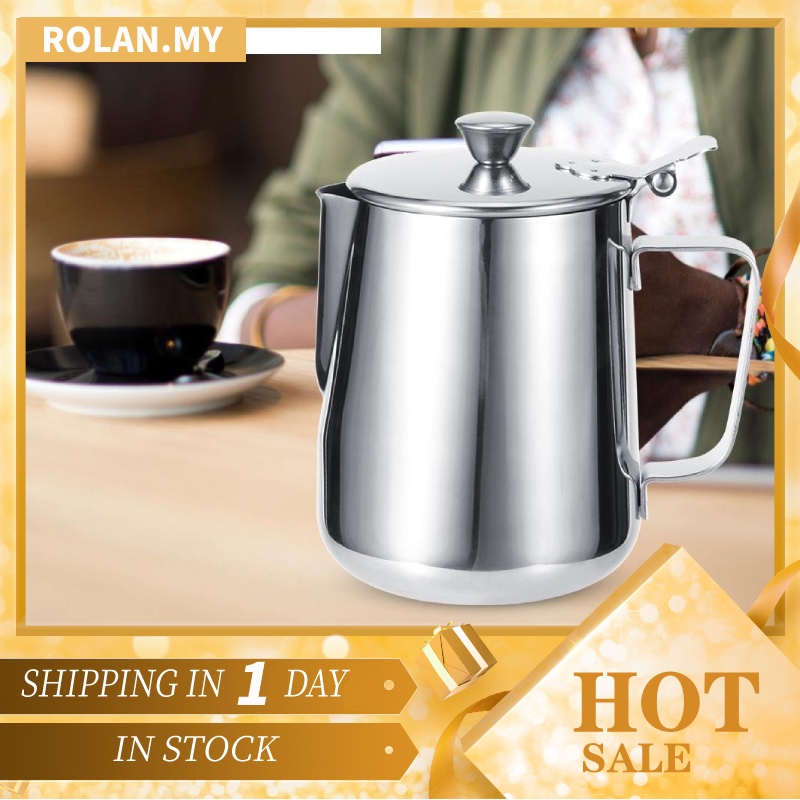 Rolan Stainless Steel Thicken Milk Frothing Cup Jug Coffee Pitcher