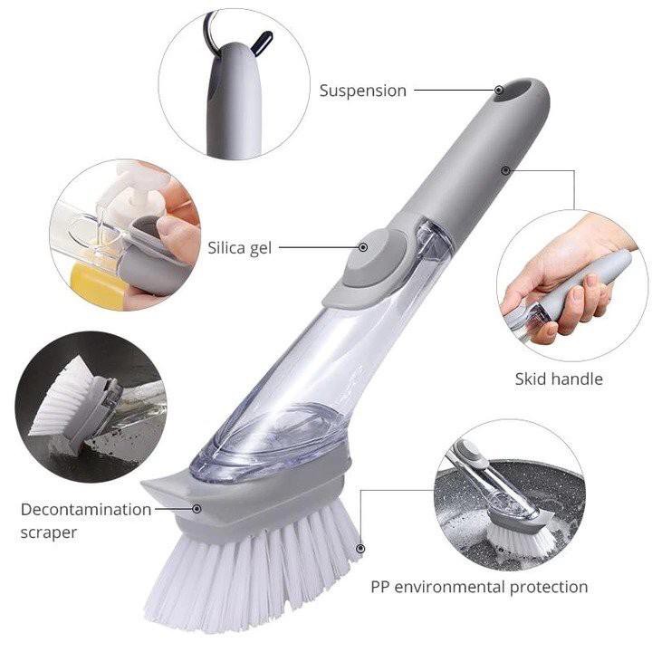 ⭐READY STOCK⭐ Kitchen Cleaning Scrub Wok Brush Soap Spray Handheld Scour  Pad Washing Tools | Shopee Malaysia