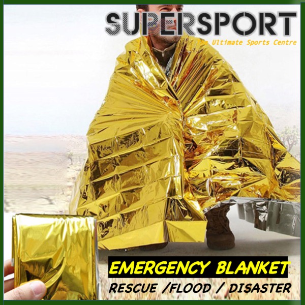 Emergency Rescue Thermal Blanket Reflective Outdoor Survival Kit Set flood First Aid Foil Blanket