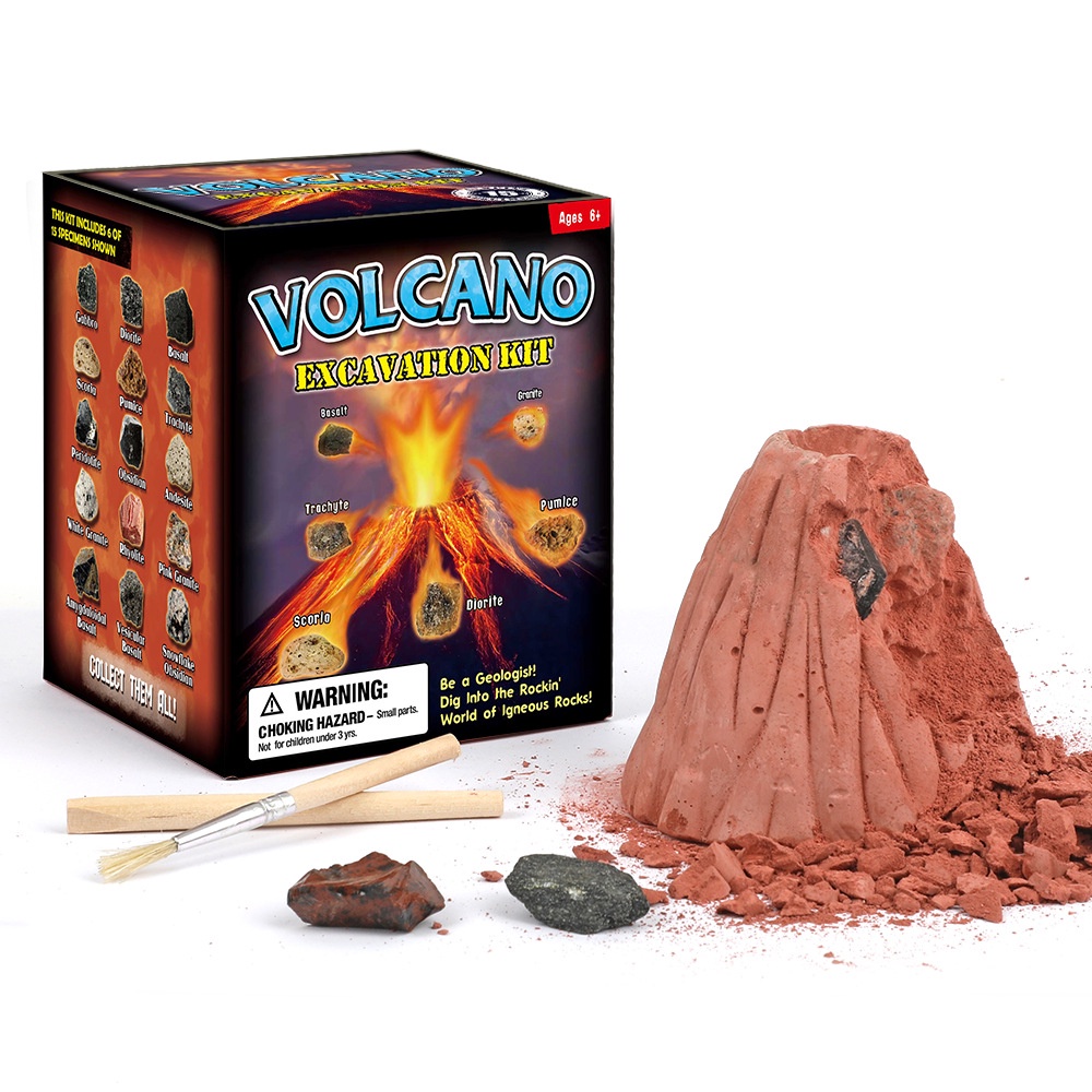 Children's Excavation Toy Volcanic Eruption Stone DIY Educational Archaeological Volcanic Model Toy