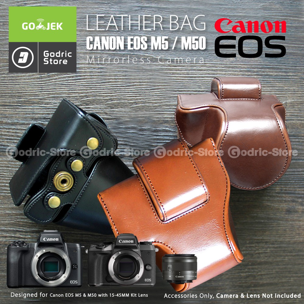 canon m50 leather case